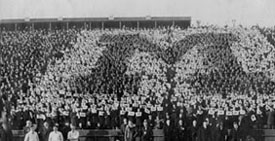 Block M, Ferry Field Press box, 1906