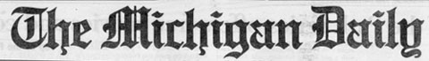 Micigan Daily masthead