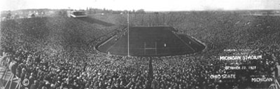 Dedication Day crowd in Michigan
Stadium